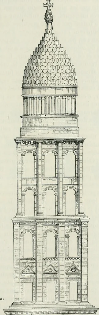 An illustration from Dictionnaire raisonné de l'architecture française du XIe au XVIe siècle, 1875, leaf 298