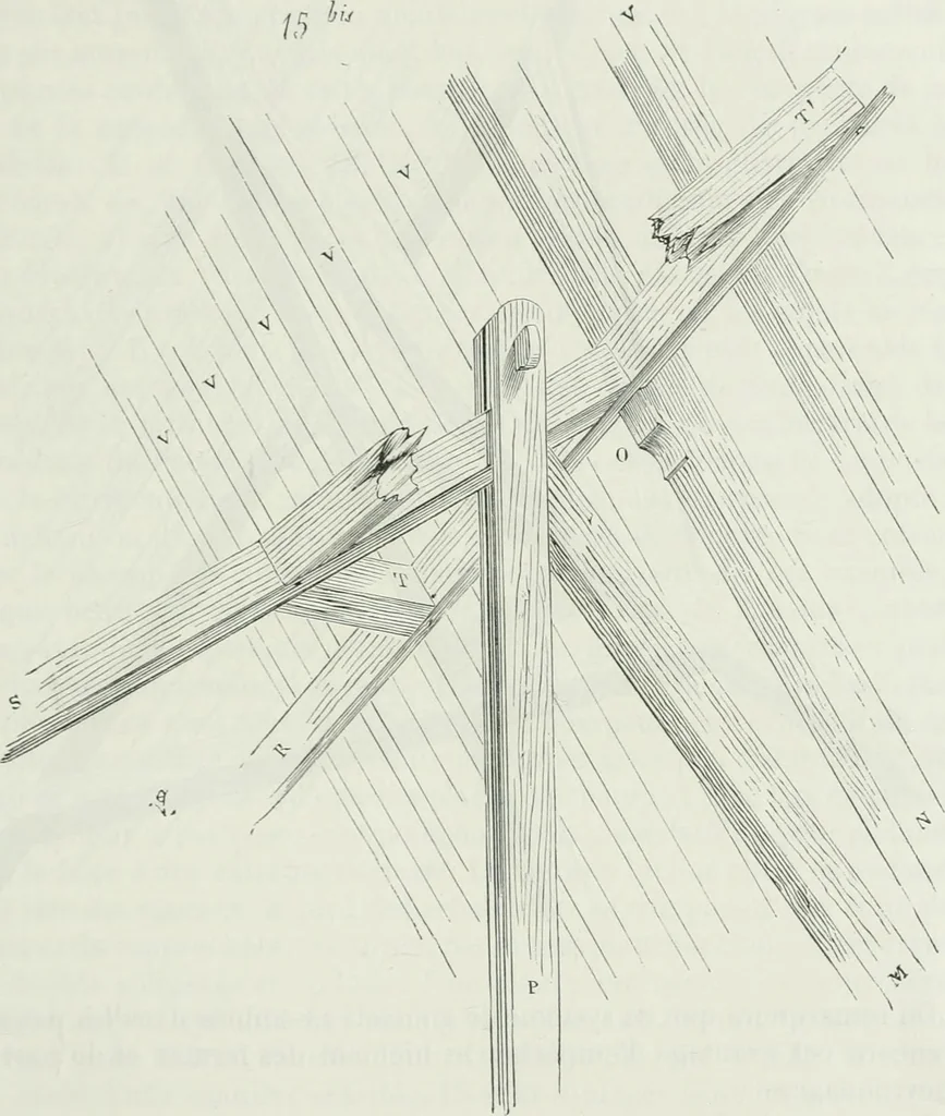 An illustration from Dictionnaire raisonné de l'architecture française du XIe au XVIe siècle, 1875, leaf 30