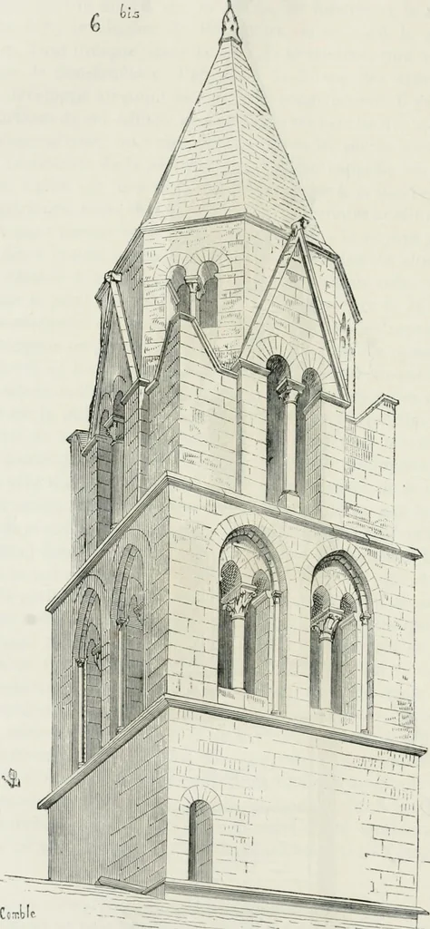 An illustration from Dictionnaire raisonné de l'architecture française du XIe au XVIe siècle, 1875, leaf 305
