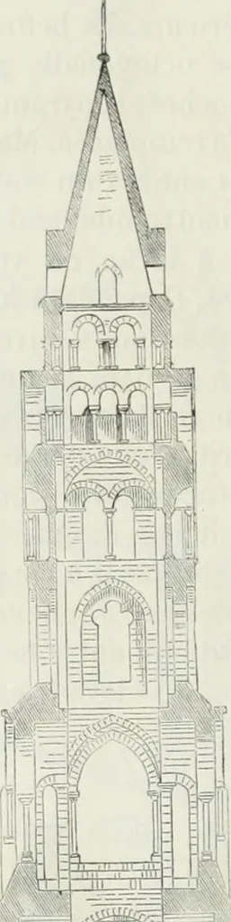 An illustration from Dictionnaire raisonné de l'architecture française du XIe au XVIe siècle, 1875, leaf 307