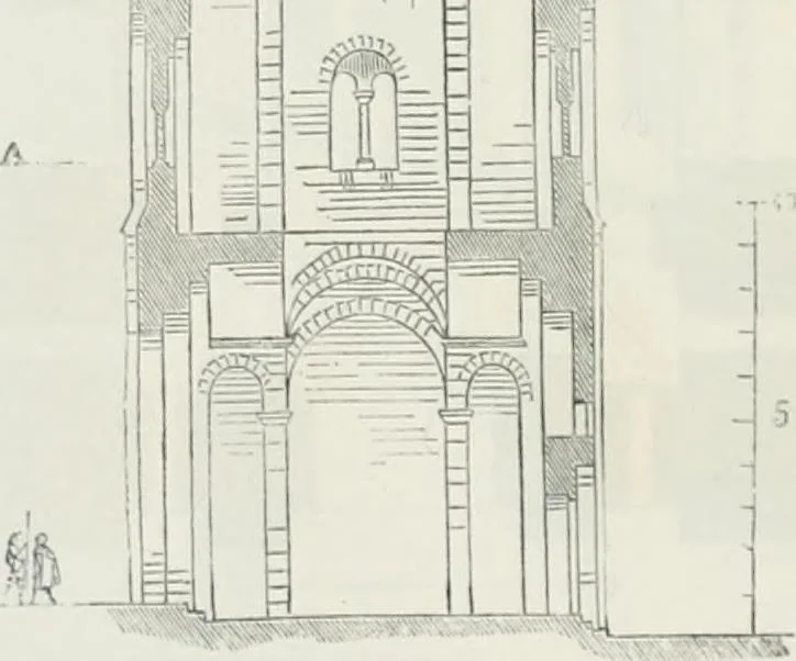 An illustration from Dictionnaire raisonné de l'architecture française du XIe au XVIe siècle, 1875, leaf 307
