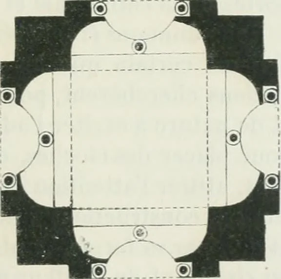 An illustration from Dictionnaire raisonné de l'architecture française du XIe au XVIe siècle, 1875, leaf 308