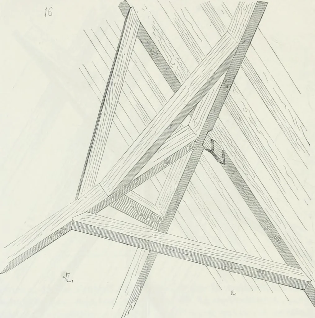 An illustration from Dictionnaire raisonné de l'architecture française du XIe au XVIe siècle, 1875, leaf 31