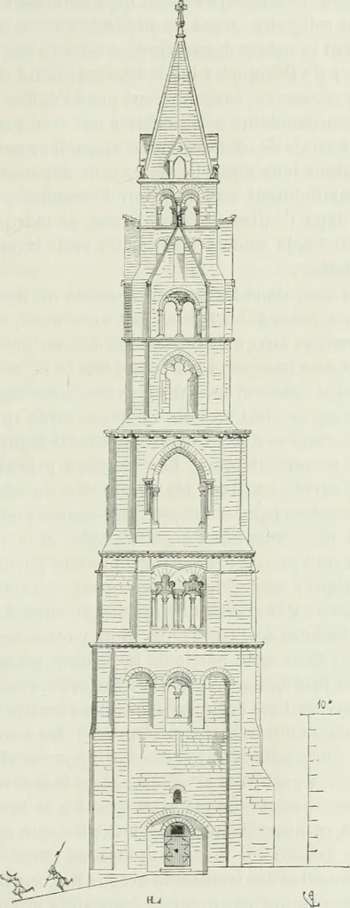 An illustration from Dictionnaire raisonné de l'architecture française du XIe au XVIe siècle, 1875, leaf 310