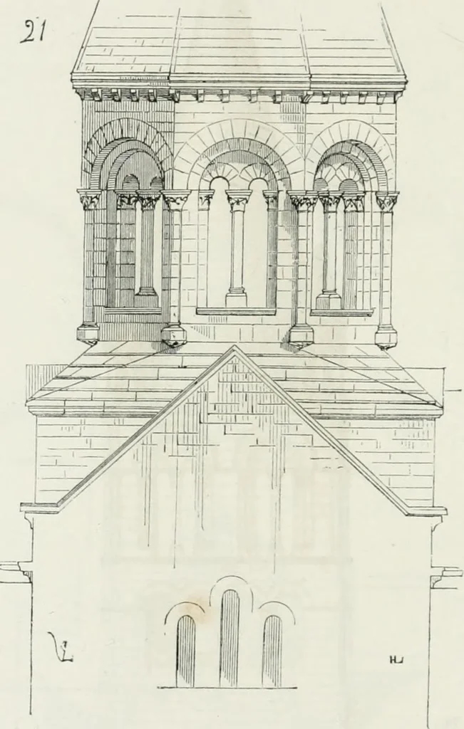 An illustration from Dictionnaire raisonné de l'architecture française du XIe au XVIe siècle, 1875, leaf 319