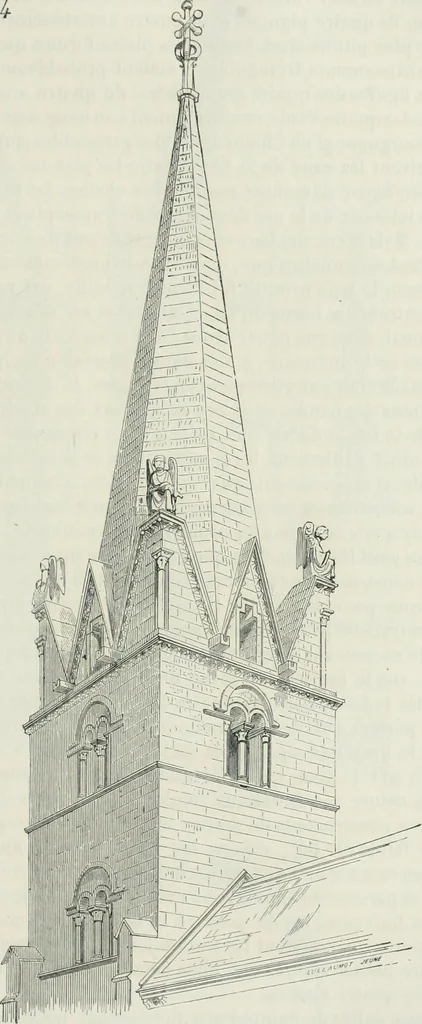 An illustration from Dictionnaire raisonné de l'architecture française du XIe au XVIe siècle, 1875, leaf 324