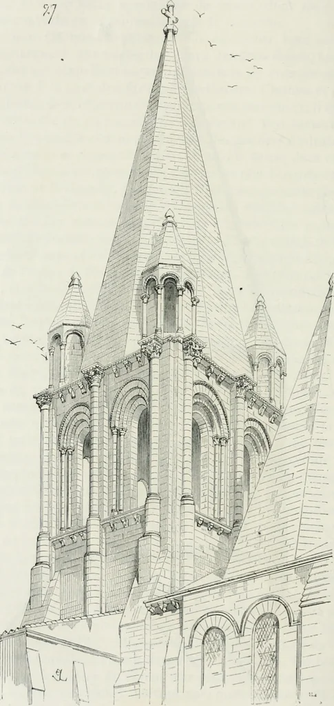An illustration from Dictionnaire raisonné de l'architecture française du XIe au XVIe siècle, 1875, leaf 329