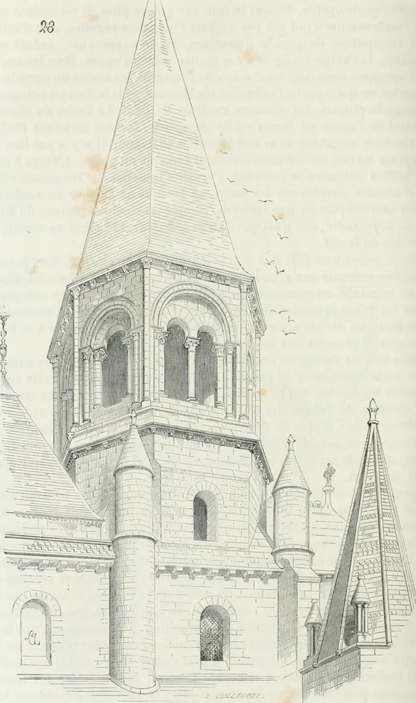 An illustration from Dictionnaire raisonné de l'architecture française du XIe au XVIe siècle, 1875, leaf 331