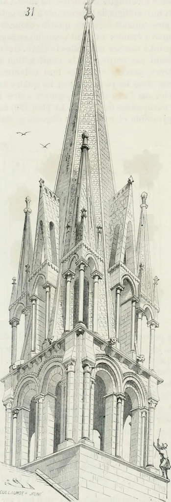 An illustration from Dictionnaire raisonné de l'architecture française du XIe au XVIe siècle, 1875, leaf 333