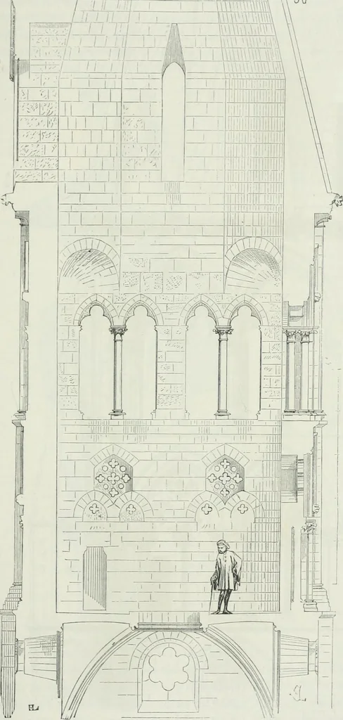 An illustration from Dictionnaire raisonné de l'architecture française du XIe au XVIe siècle, 1875, leaf 338