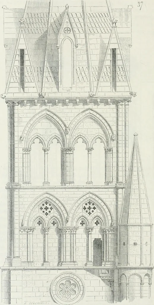 An illustration from Dictionnaire raisonné de l'architecture française du XIe au XVIe siècle, 1875, leaf 339