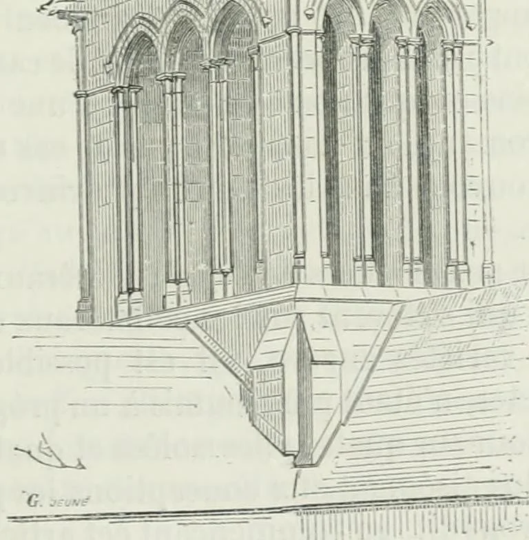An illustration from Dictionnaire raisonné de l'architecture française du XIe au XVIe siècle, 1875, leaf 342
