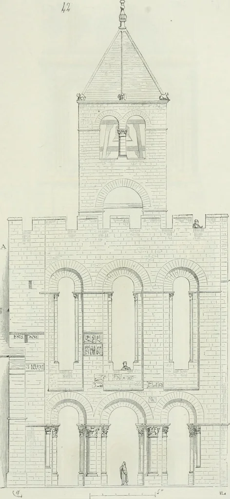 An illustration from Dictionnaire raisonné de l'architecture française du XIe au XVIe siècle, 1875, leaf 346