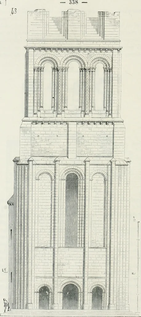 An illustration from Dictionnaire raisonné de l'architecture française du XIe au XVIe siècle, 1875, leaf 347