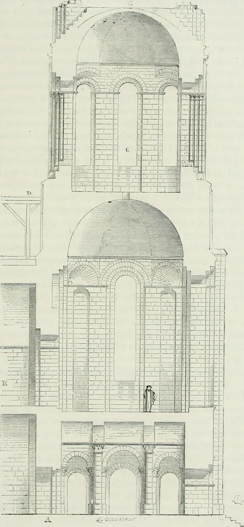 An illustration from Dictionnaire raisonné de l'architecture française du XIe au XVIe siècle, 1875, leaf 348