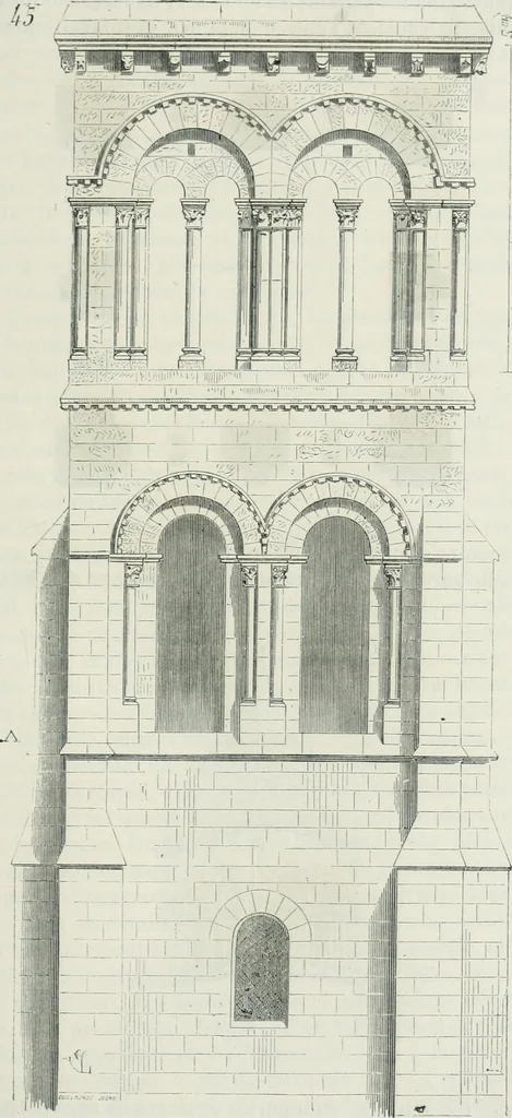 An illustration from Dictionnaire raisonné de l'architecture française du XIe au XVIe siècle, 1875, leaf 352