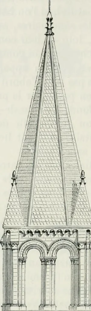 An illustration from Dictionnaire raisonné de l'architecture française du XIe au XVIe siècle, 1875, leaf 355