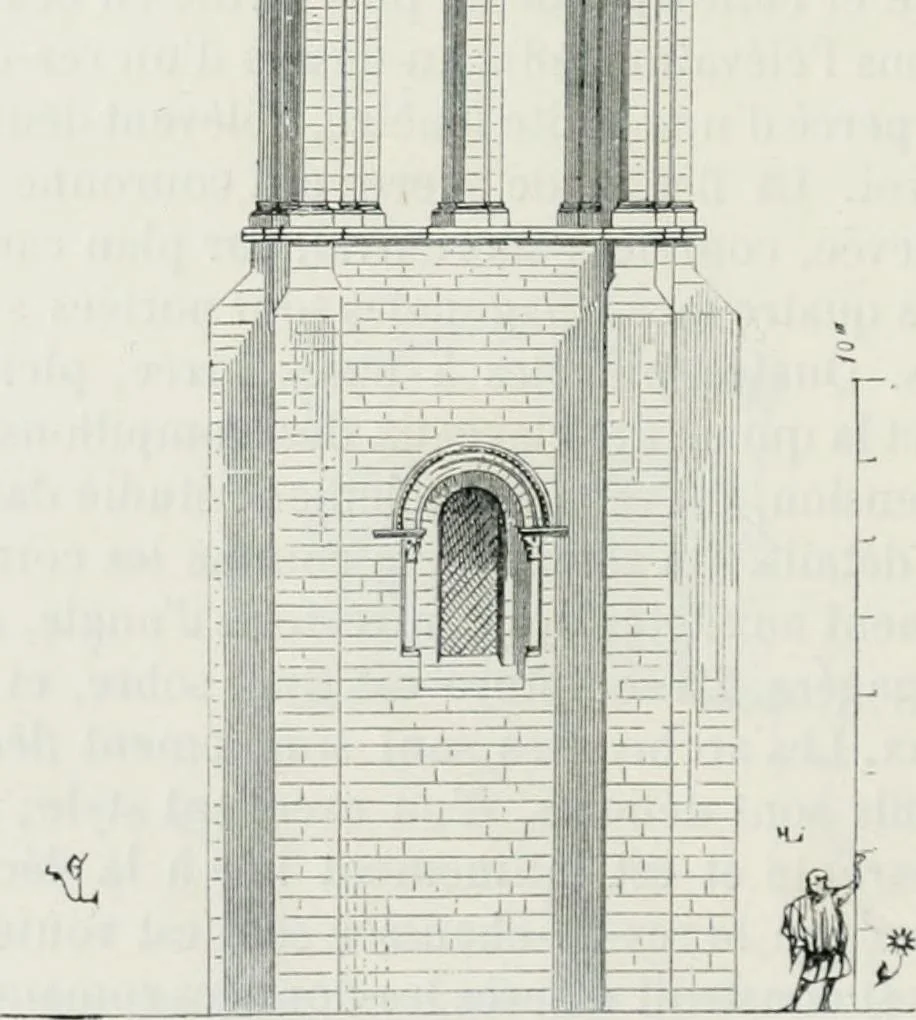 An illustration from Dictionnaire raisonné de l'architecture française du XIe au XVIe siècle, 1875, leaf 355