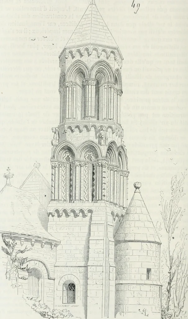 An illustration from Dictionnaire raisonné de l'architecture française du XIe au XVIe siècle, 1875, leaf 357