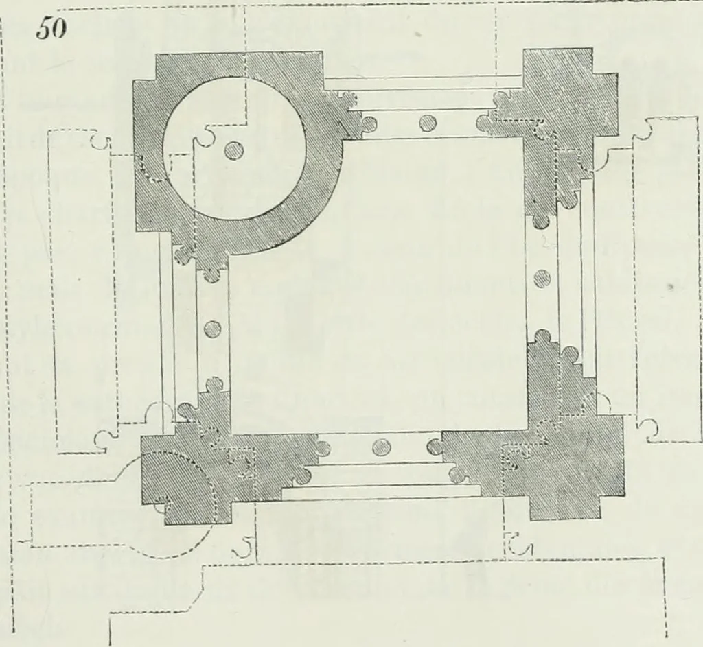 An illustration from Dictionnaire raisonné de l'architecture française du XIe au XVIe siècle, 1875, leaf 358
