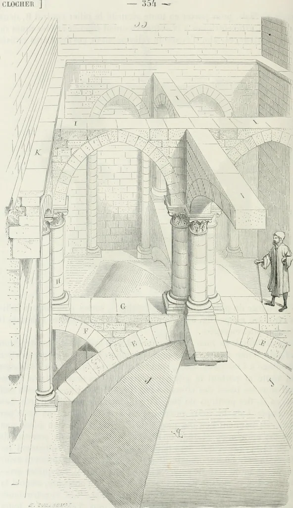 An illustration from Dictionnaire raisonné de l'architecture française du XIe au XVIe siècle, 1875, leaf 363