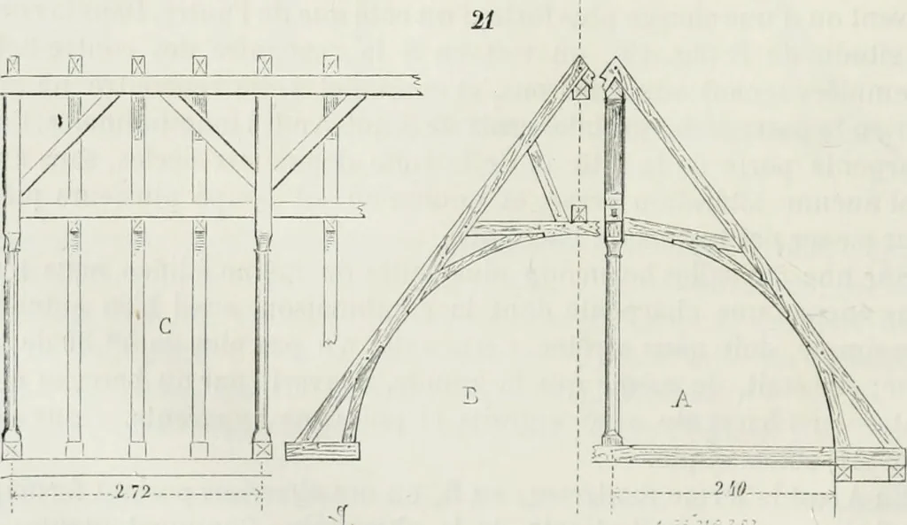 An illustration from Dictionnaire raisonné de l'architecture française du XIe au XVIe siècle, 1875, leaf 37
