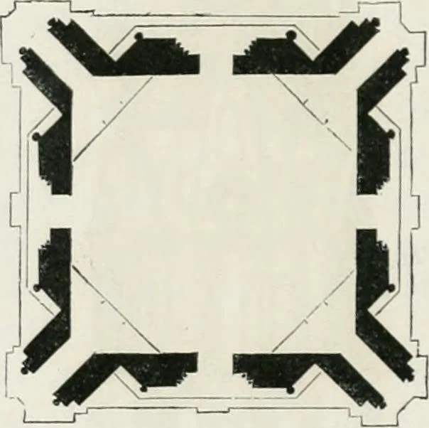 An illustration from Dictionnaire raisonné de l'architecture française du XIe au XVIe siècle, 1875, leaf 371