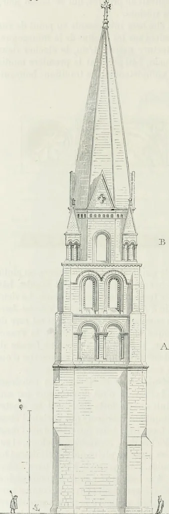 An illustration from Dictionnaire raisonné de l'architecture française du XIe au XVIe siècle, 1875, leaf 387