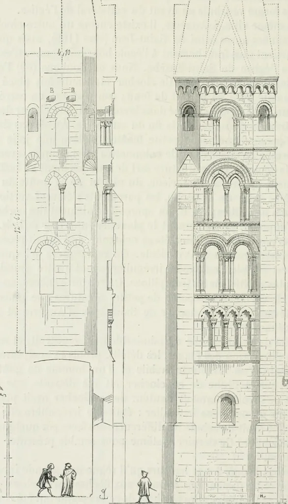 An illustration from Dictionnaire raisonné de l'architecture française du XIe au XVIe siècle, 1875, leaf 389