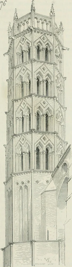 An illustration from Dictionnaire raisonné de l'architecture française du XIe au XVIe siècle, 1875, leaf 404