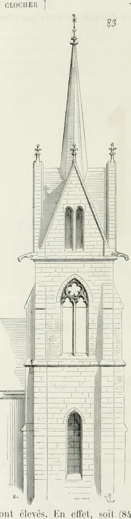 An illustration from Dictionnaire raisonné de l'architecture française du XIe au XVIe siècle, 1875, leaf 411