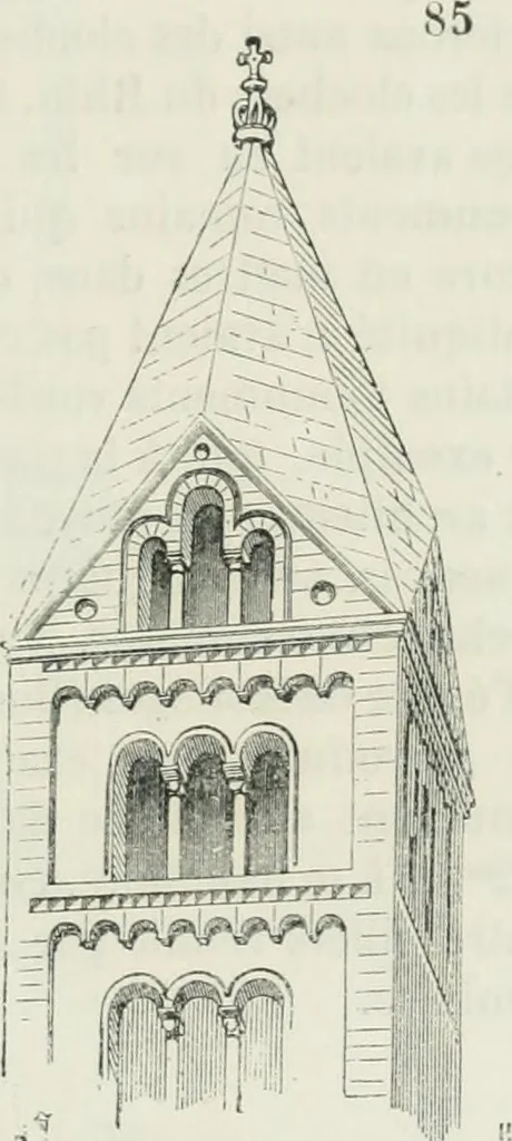 An illustration from Dictionnaire raisonné de l'architecture française du XIe au XVIe siècle, 1875, leaf 412