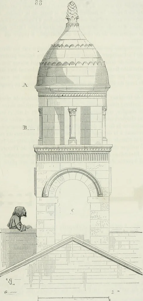 An illustration from Dictionnaire raisonné de l'architecture française du XIe au XVIe siècle, 1875, leaf 414
