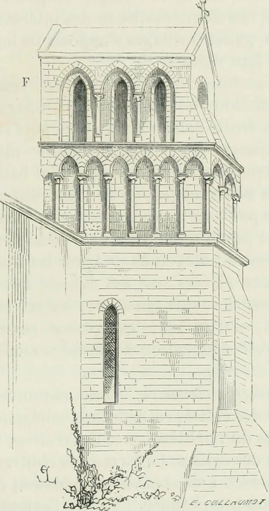 An illustration from Dictionnaire raisonné de l'architecture française du XIe au XVIe siècle, 1875, leaf 416