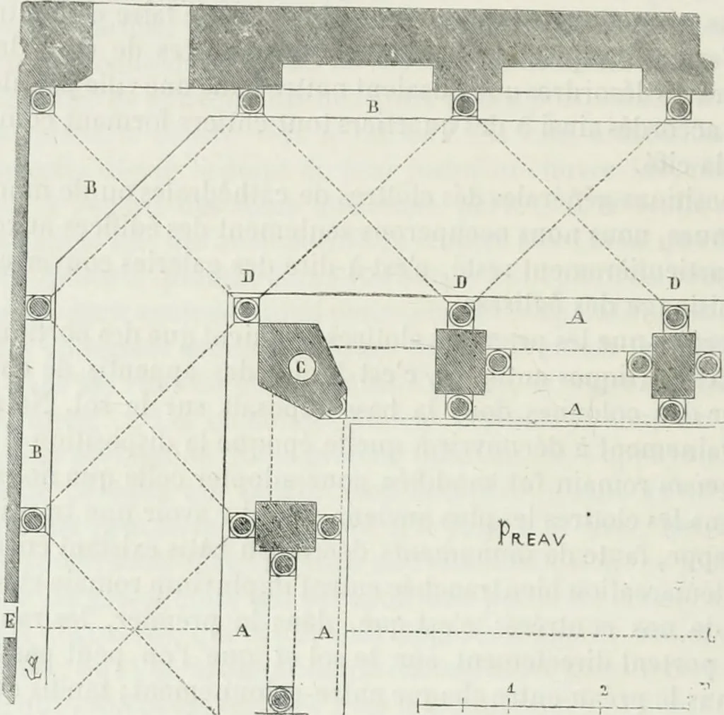 An illustration from Dictionnaire raisonné de l'architecture française du XIe au XVIe siècle, 1875, leaf 423