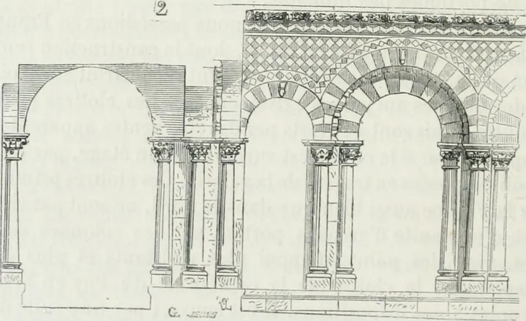 An illustration from Dictionnaire raisonné de l'architecture française du XIe au XVIe siècle, 1875, leaf 423