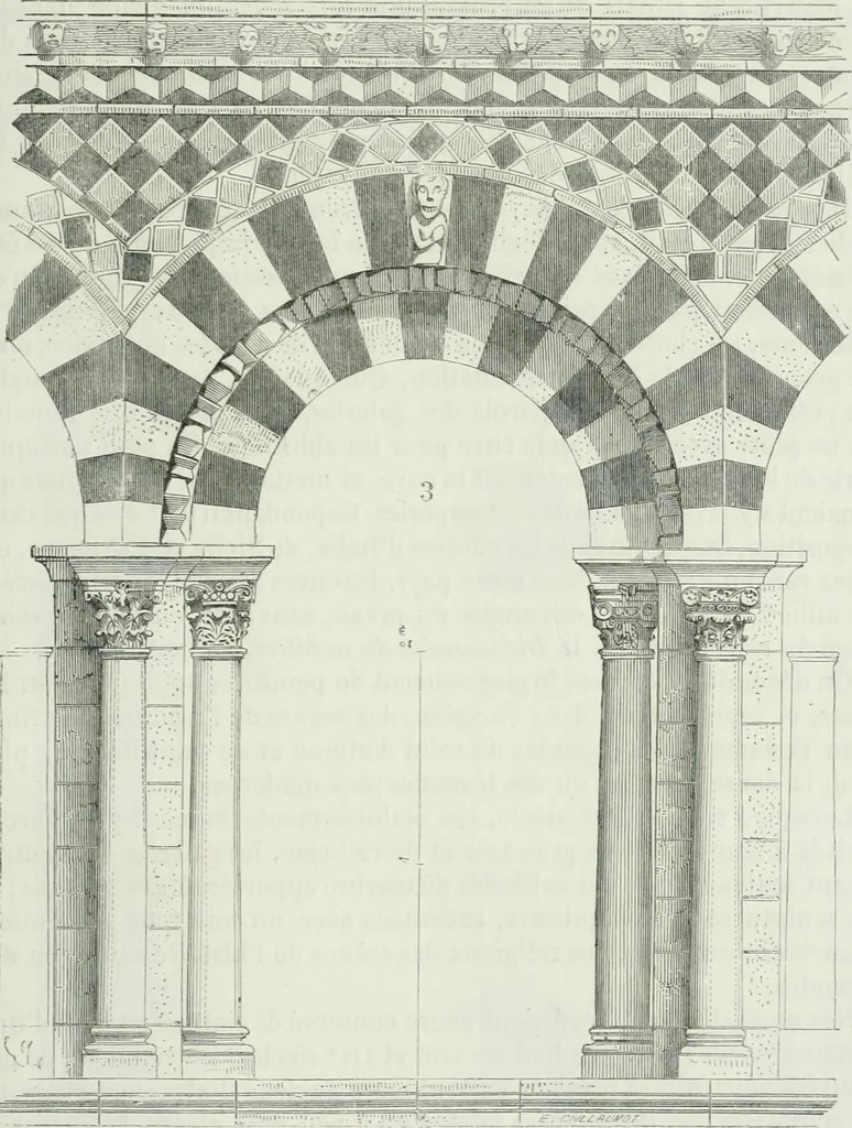 An illustration from Dictionnaire raisonné de l'architecture française du XIe au XVIe siècle, 1875, leaf 424