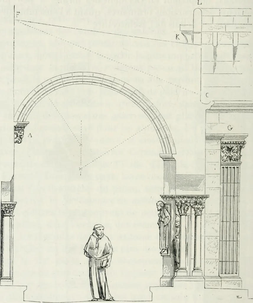An illustration from Dictionnaire raisonné de l'architecture française du XIe au XVIe siècle, 1875, leaf 427
