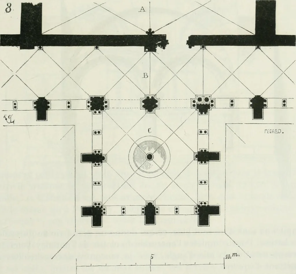 An illustration from Dictionnaire raisonné de l'architecture française du XIe au XVIe siècle, 1875, leaf 432