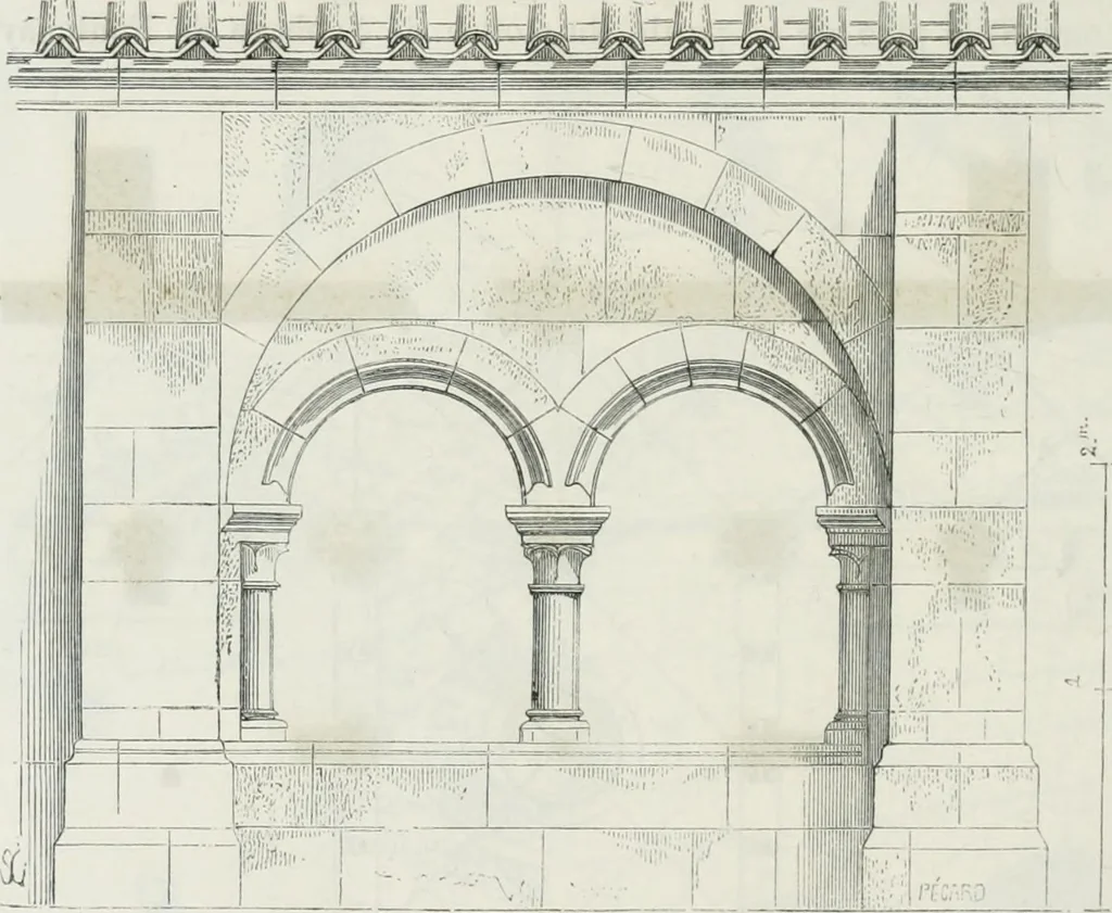 An illustration from Dictionnaire raisonné de l'architecture française du XIe au XVIe siècle, 1875, leaf 433