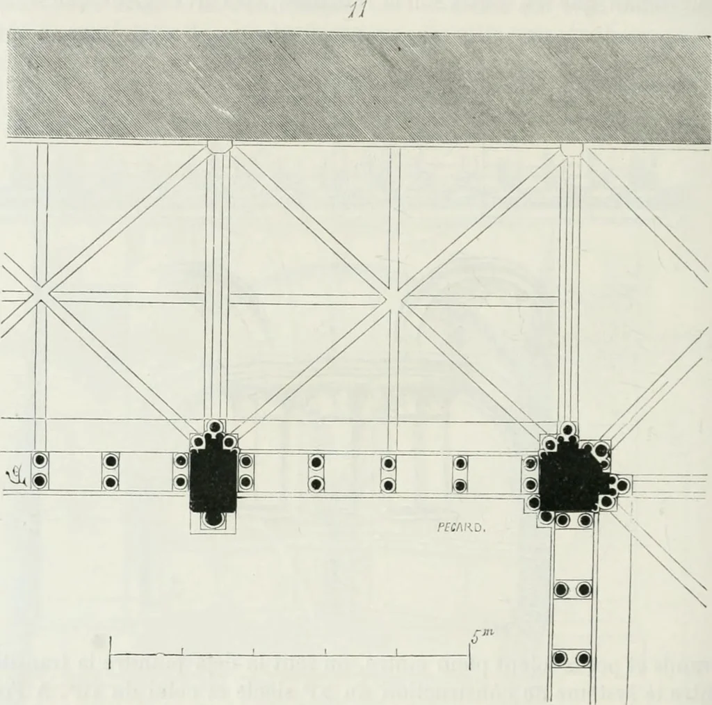 An illustration from Dictionnaire raisonné de l'architecture française du XIe au XVIe siècle, 1875, leaf 435