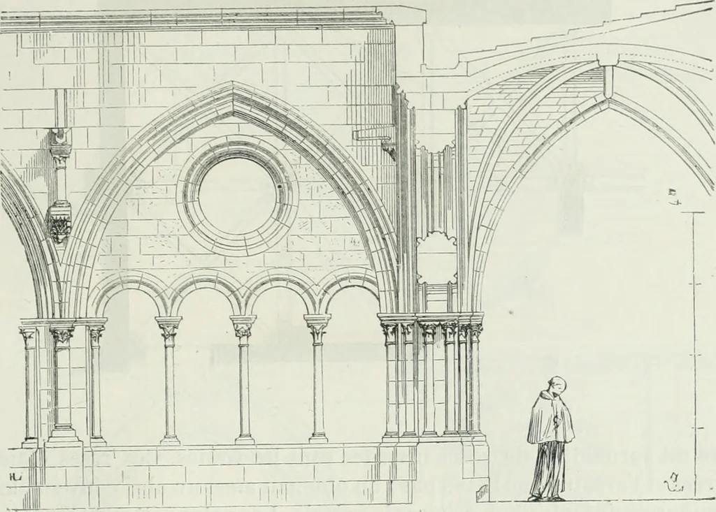 An illustration from Dictionnaire raisonné de l'architecture française du XIe au XVIe siècle, 1875, leaf 436
