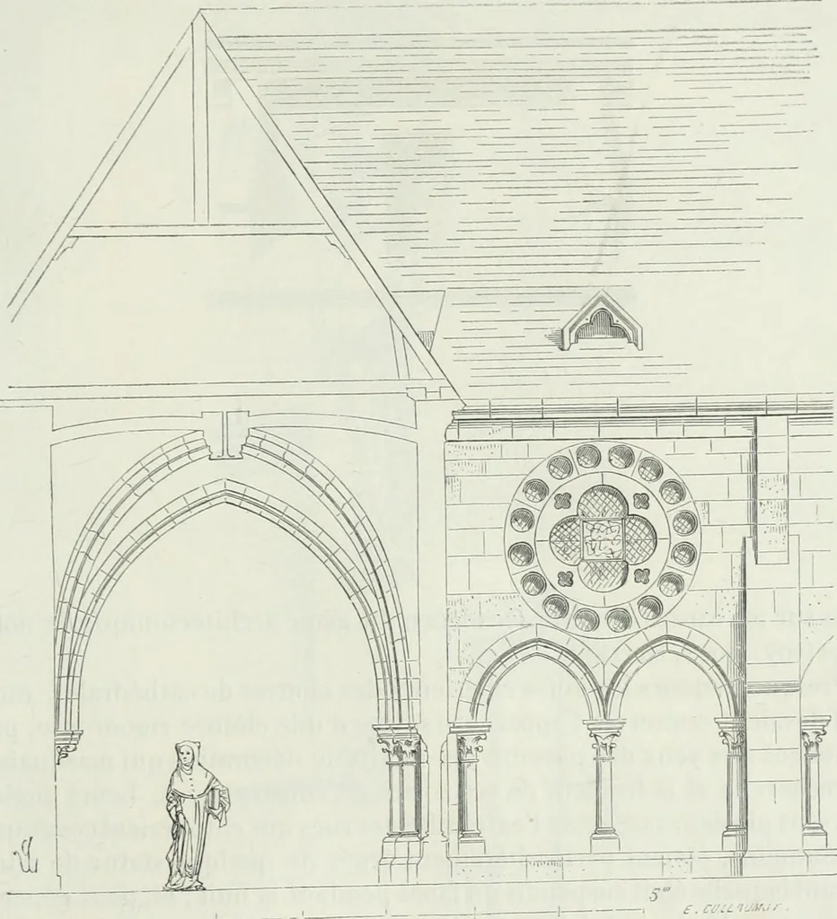 An illustration from Dictionnaire raisonné de l'architecture française du XIe au XVIe siècle, 1875, leaf 438