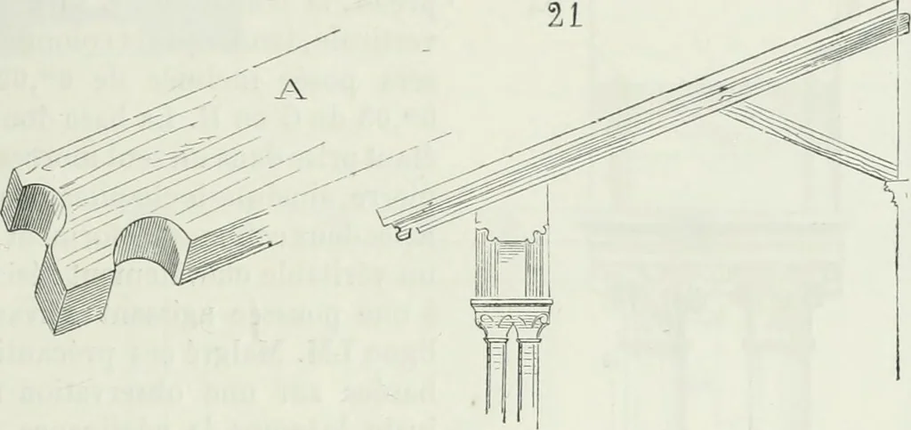 An illustration from Dictionnaire raisonné de l'architecture française du XIe au XVIe siècle, 1875, leaf 444