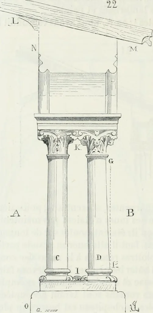 An illustration from Dictionnaire raisonné de l'architecture française du XIe au XVIe siècle, 1875, leaf 445