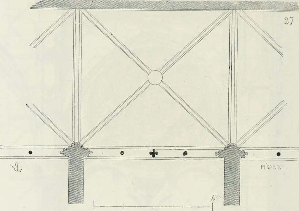 An illustration from Dictionnaire raisonné de l'architecture française du XIe au XVIe siècle, 1875, leaf 451