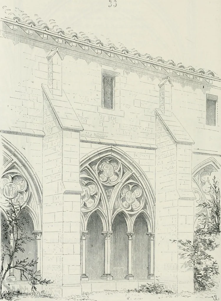 An illustration from Dictionnaire raisonné de l'architecture française du XIe au XVIe siècle, 1875, leaf 457