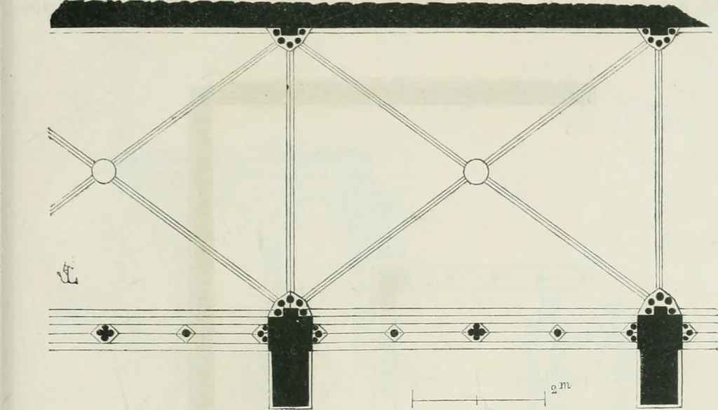 An illustration from Dictionnaire raisonné de l'architecture française du XIe au XVIe siècle, 1875, leaf 460