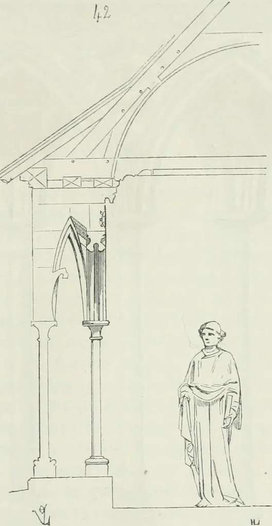 An illustration from Dictionnaire raisonné de l'architecture française du XIe au XVIe siècle, 1875, leaf 466