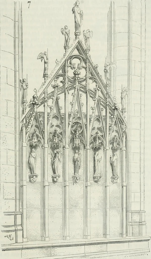 An illustration from Dictionnaire raisonné de l'architecture française du XIe au XVIe siècle, 1875, leaf 478